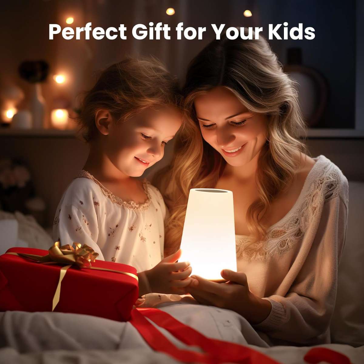 Taosdath night light, dimmable touch light in the bedroom