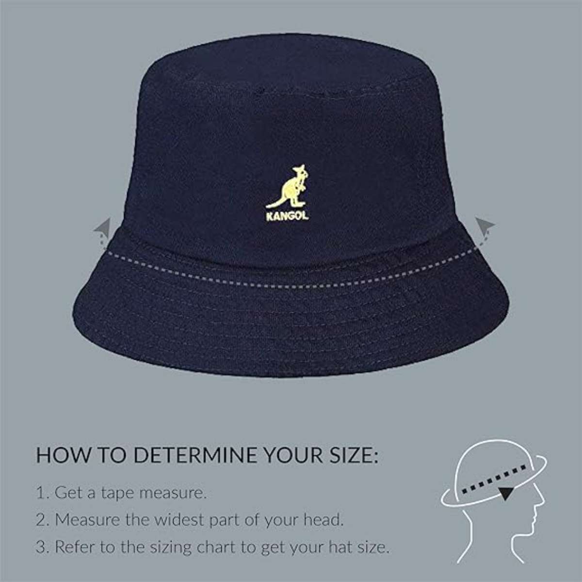 Kangol Washed Bucket Hat - Marine Teal/XL