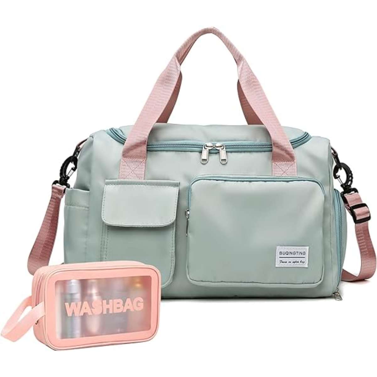 Women's small gym bag, travel duffle bag to carry with you for the weekend