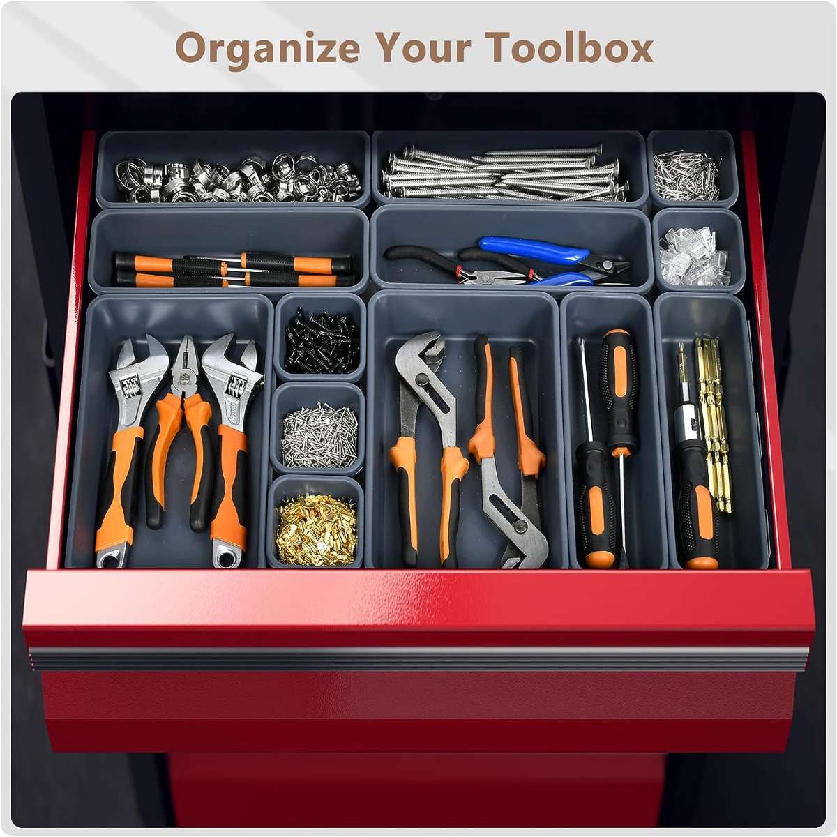 【32PCS】A-LUGEI Toolbox Organizer Tray Separator Set