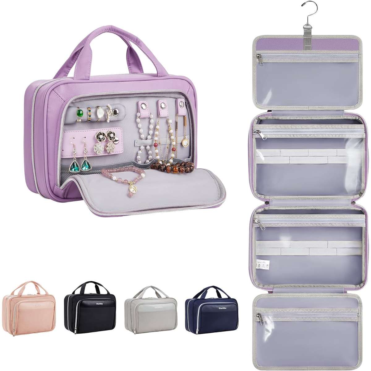 Olashik travel toiletries hanging bag waterproof bag