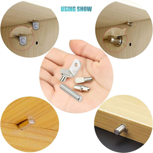 104Pcs Shelf Pin Kit (5mm&1/4 inch)