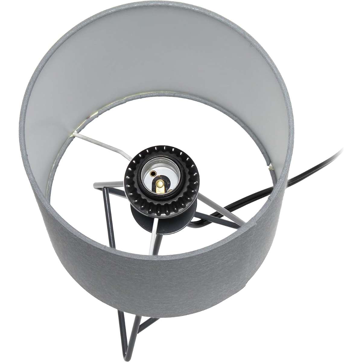 Simple Design LT2066-GDW 13.5" Lower Wire Metal Table Lamp