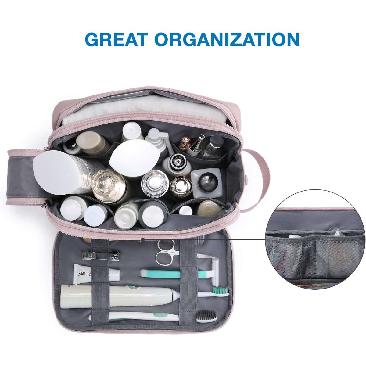 BAGSMART WOMEN'S TOILETRY BAG