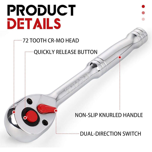 1/4" Drive Ratchet Wrench - 5.9" 15cm