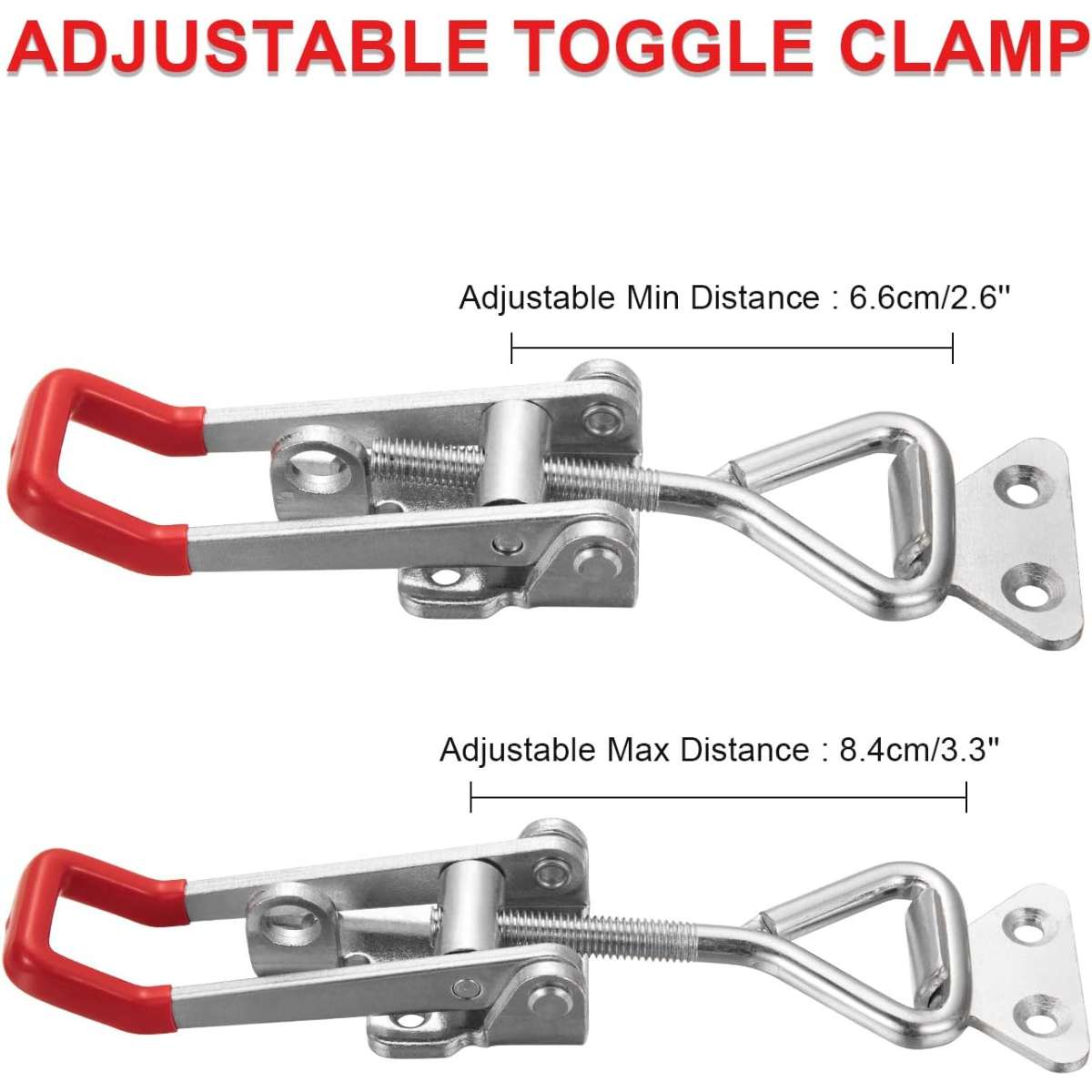 Accessbuy Heavy Duty Adjustable Toggle Latch Clamp 4003 Style (7.5")