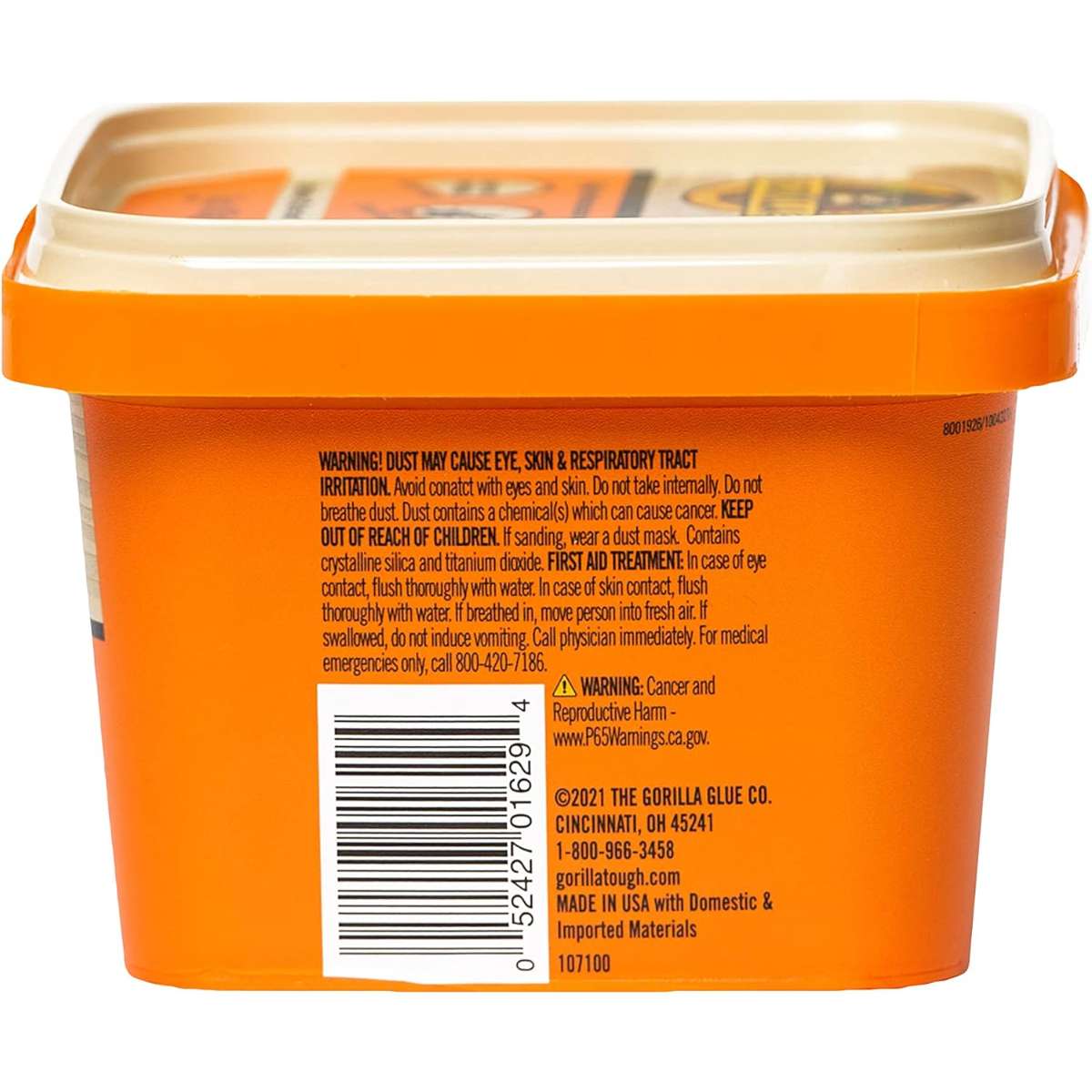Gorilla All Purpose Wood Filler, 16 Ounce Tub, Natural (Pack of 1)