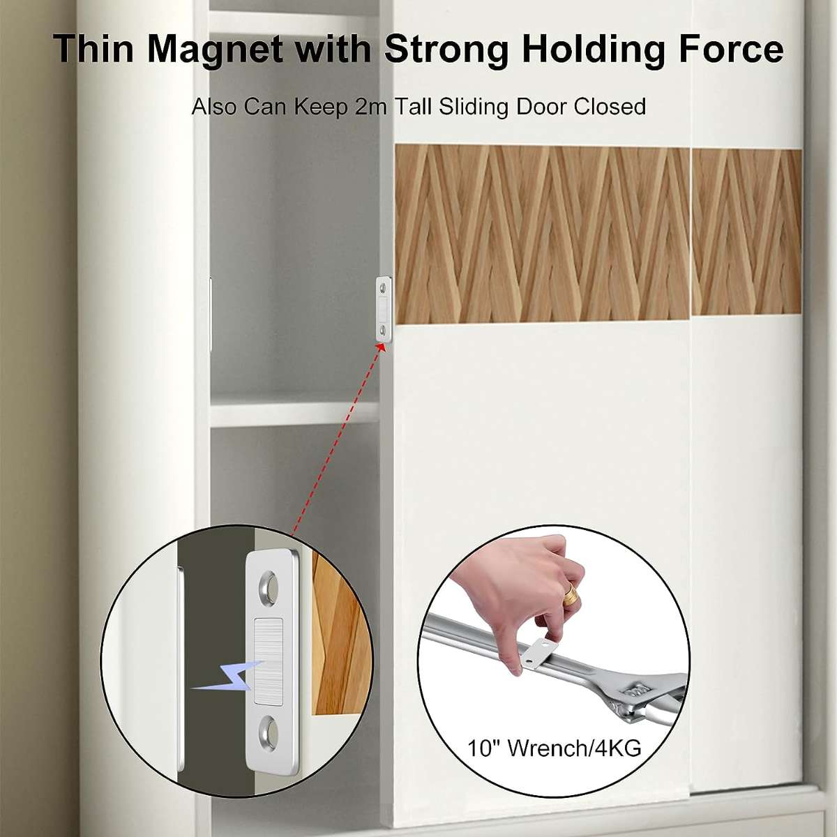 Cabinet Magnetic Lock Jiayi 4-Piece Slim Cabinet Door Magnetic Drawer