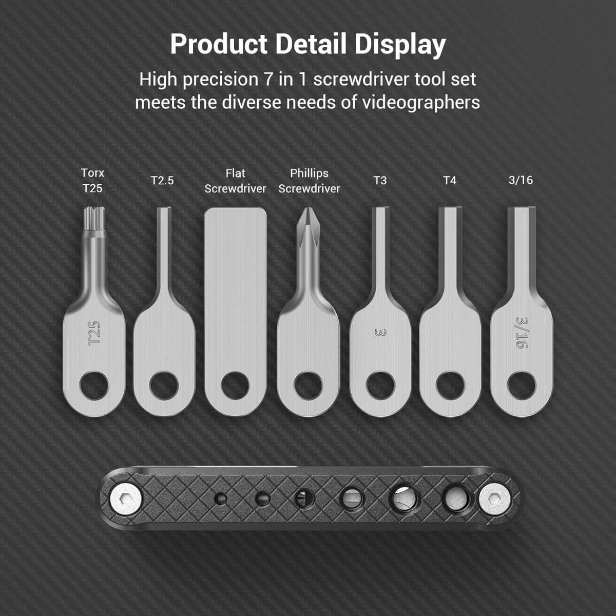 SMALLRIG FOLDING TOOL SET (BLACK) - 4681
