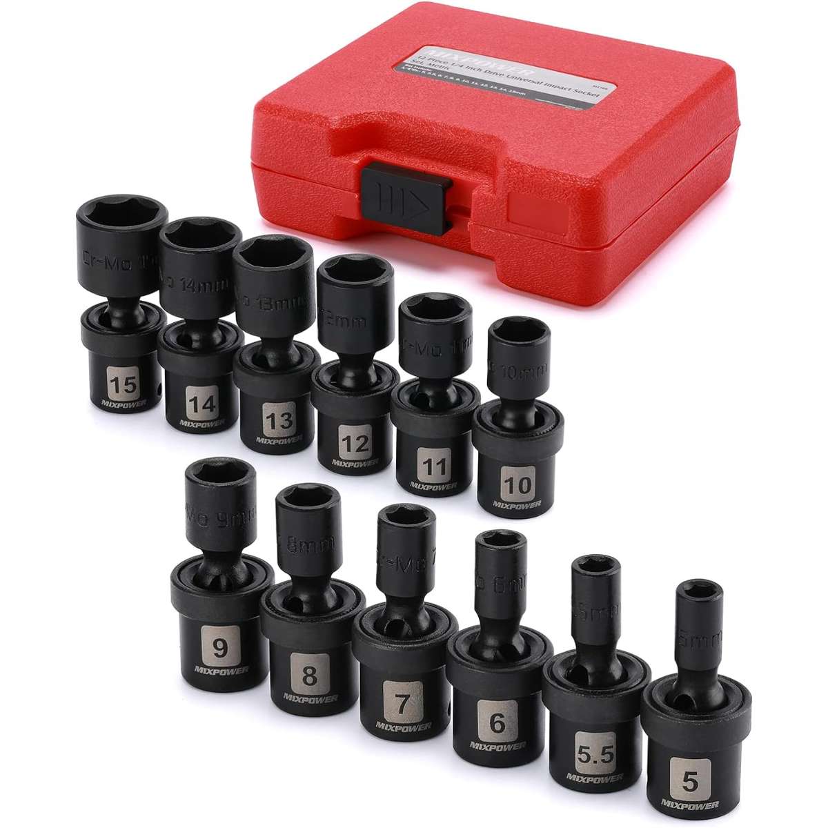 MIXPOWER 12 Piece Set 1/4,5mm - 15mm
