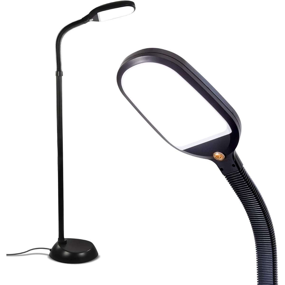 Brightech Litespan - Bright LED floor lamp for chairs, crafts and reading