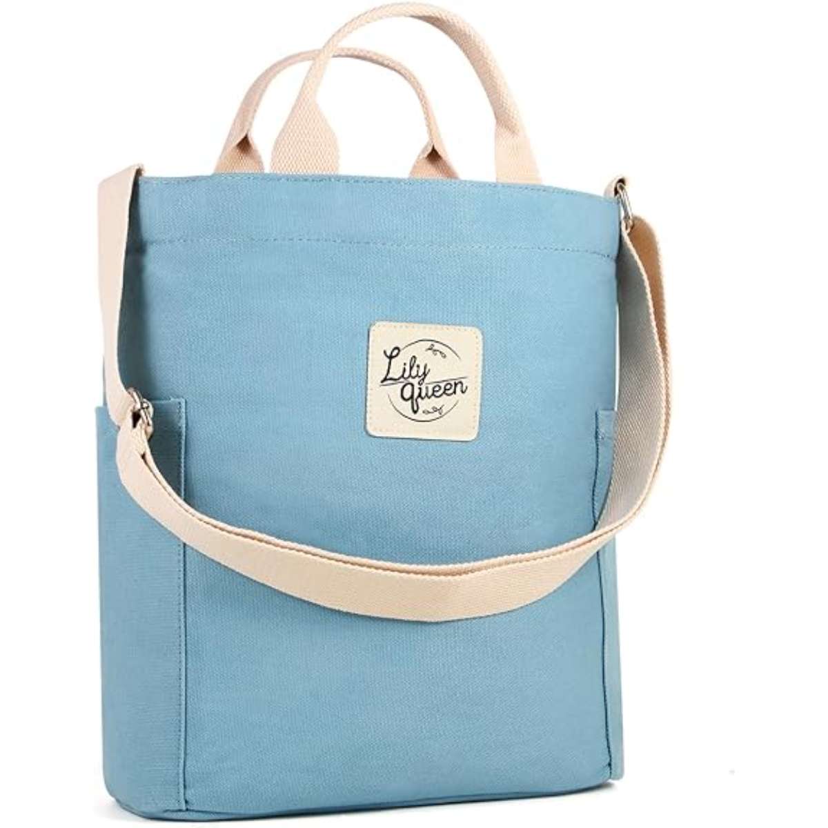 Lily queen Women Canvas Tote Handbags Casual Shoulder Work Bag Crossbody