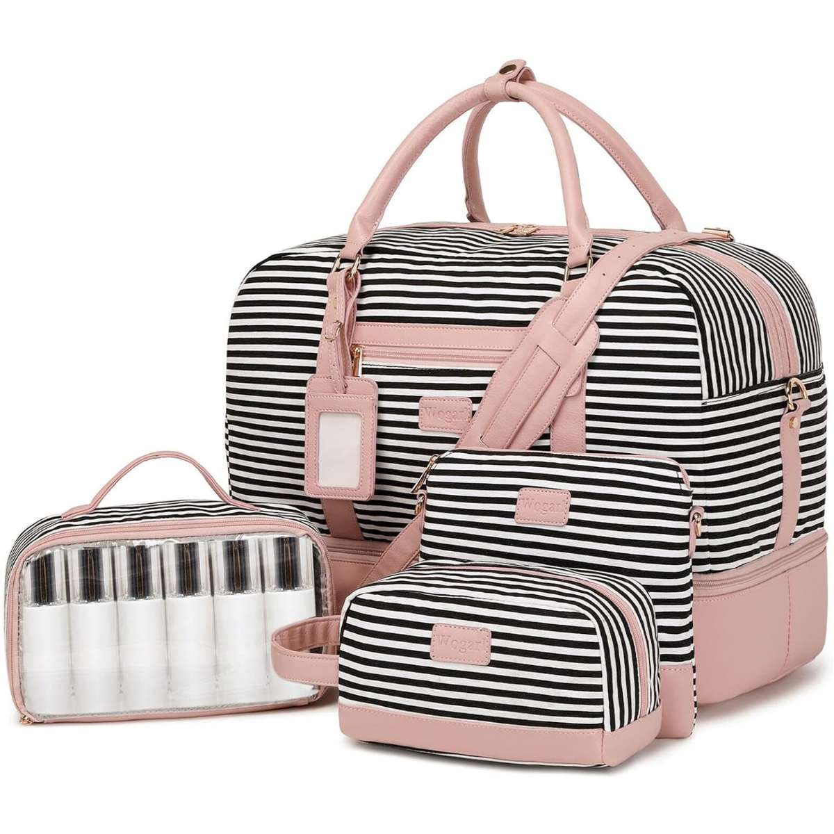 Wogarl 4PCS Women's Weekend Bag Large Bag