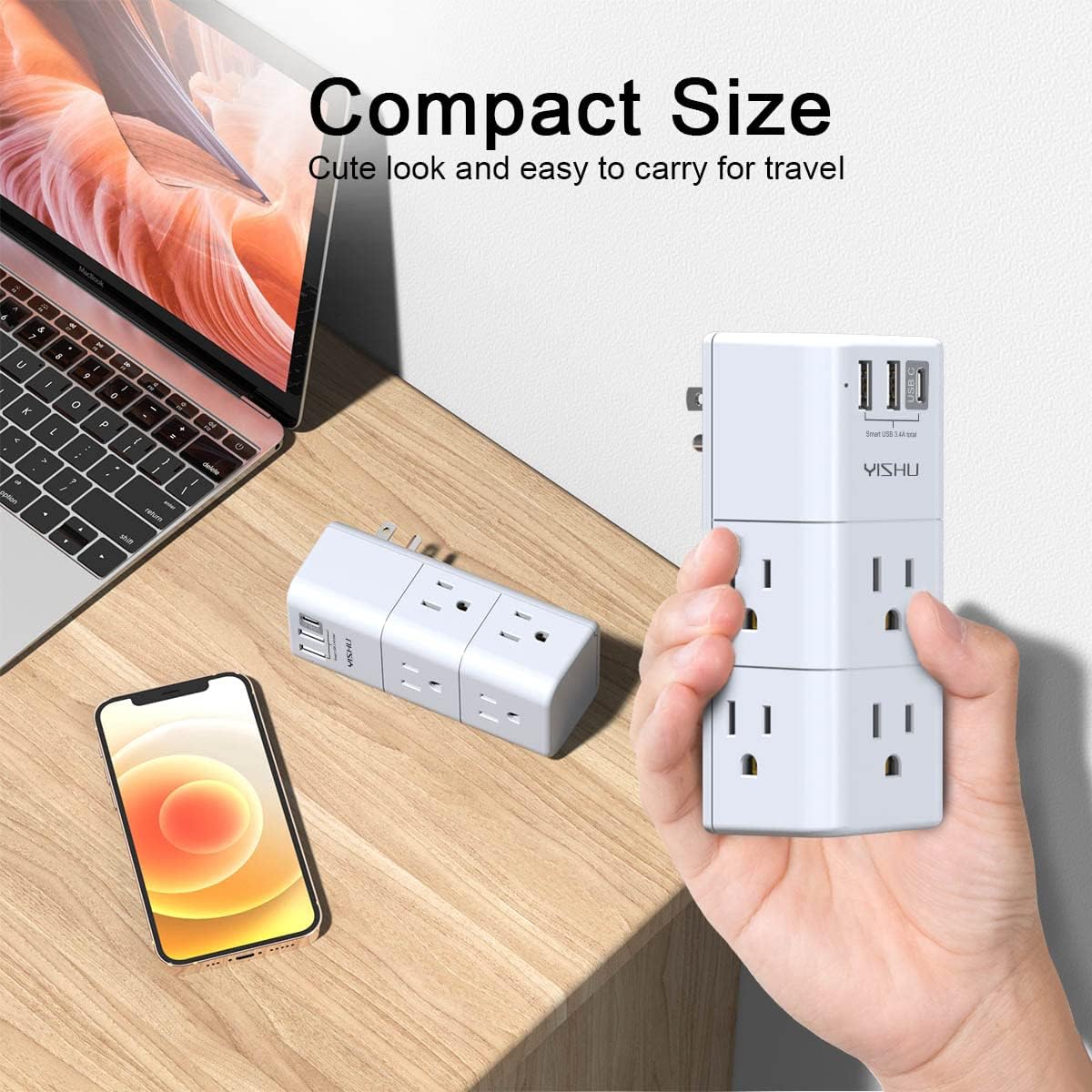 USB Multi-Plug Socket Extender - YISHU