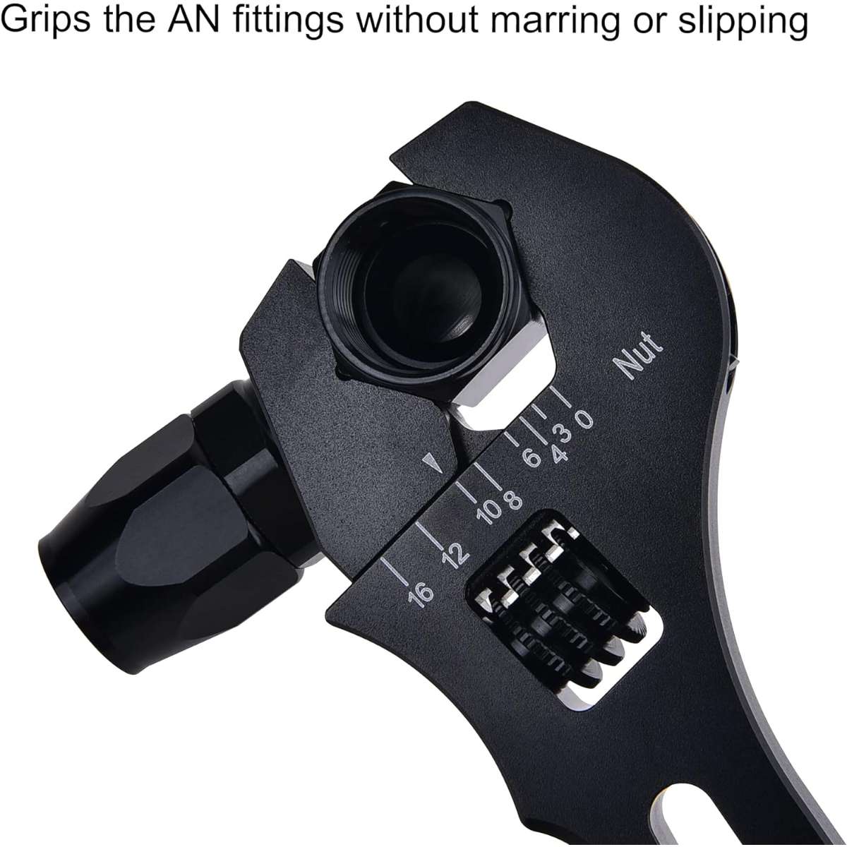 EVIL ENERGY AN Fitting Hose Wrench Adjustable 3AN-16AN Aluminum Black