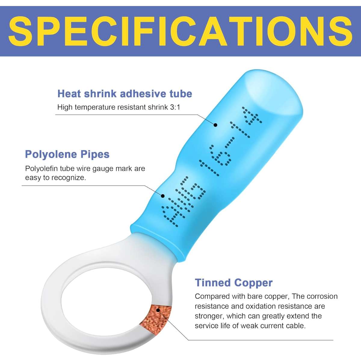 Haisstronica crimping tools for heat shrink connectors