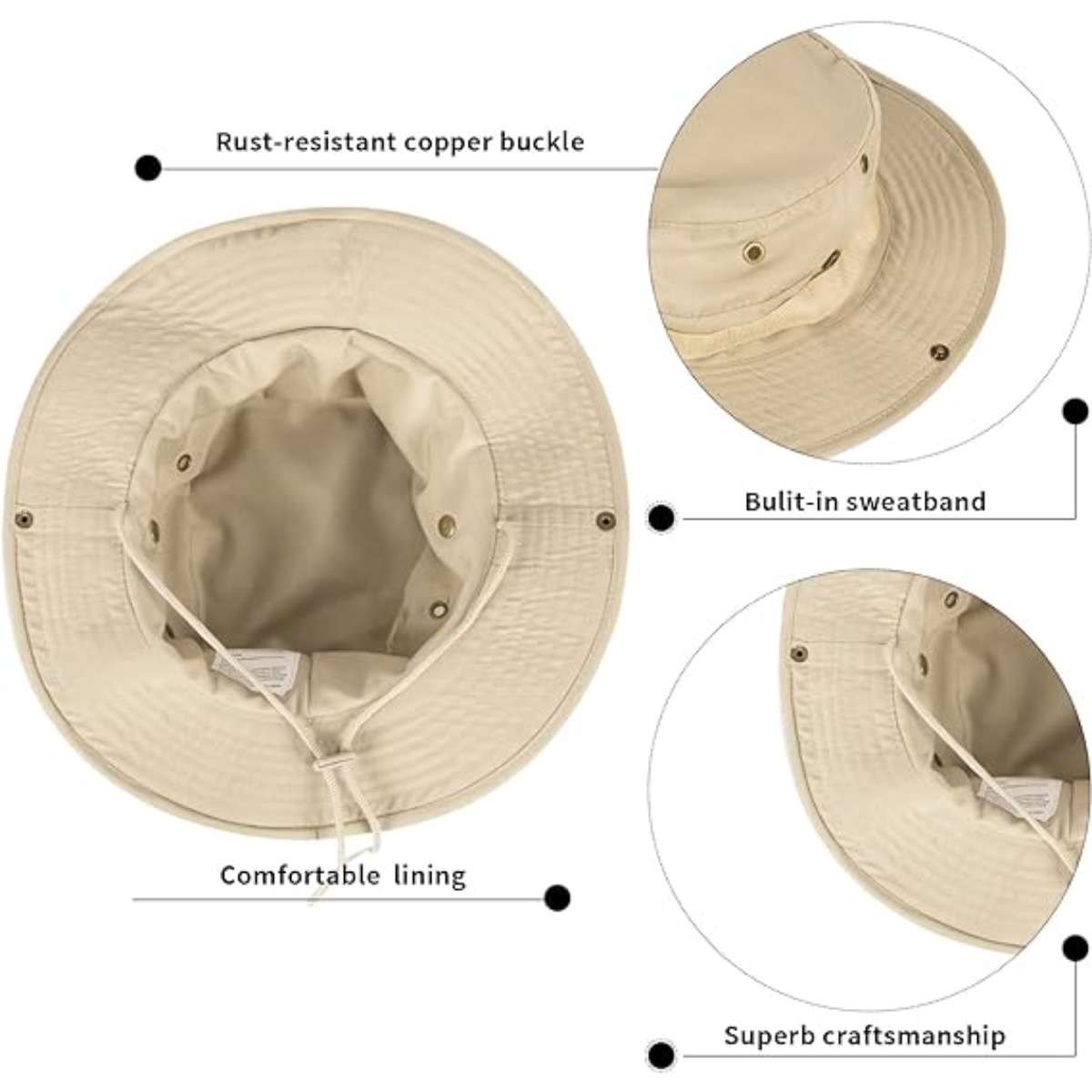 Men's sun hats and women's bucket hats