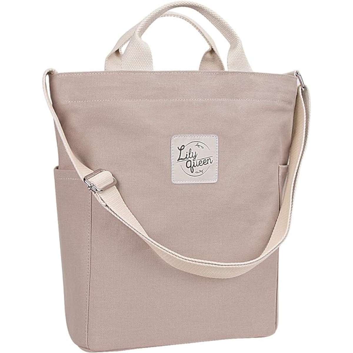 Lily queen Women Canvas Tote Handbags Casual Shoulder Work Bag Crossbody