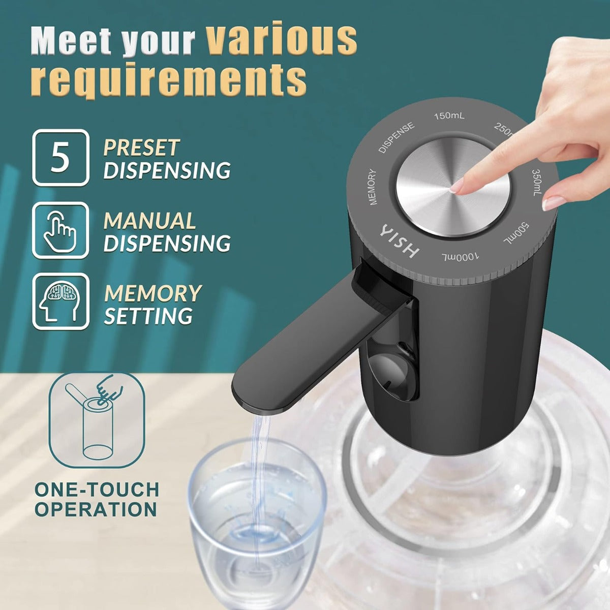 5 gallon water bottle pump vending machine