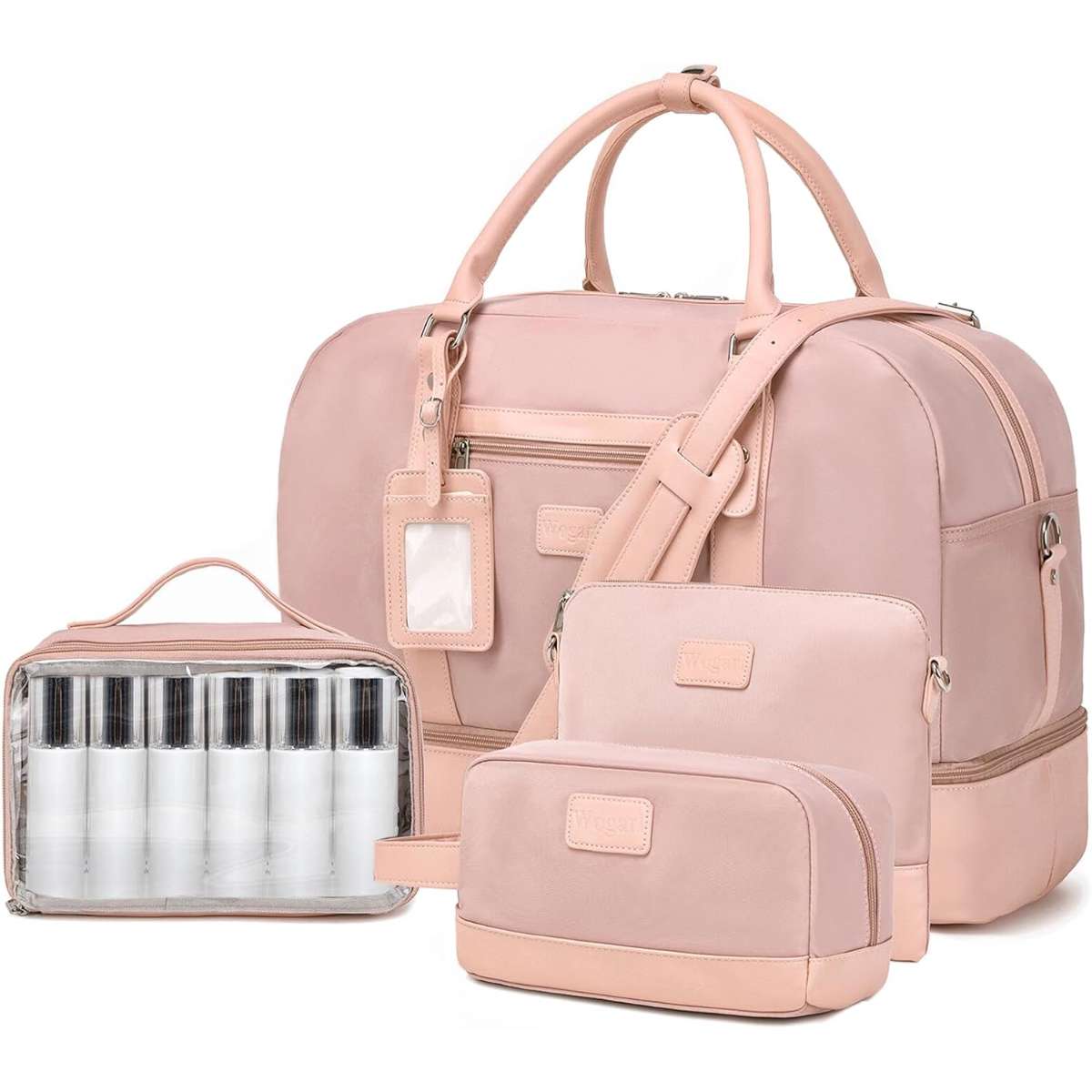 Wogarl 4PCS Women's Weekend Bag Large Bag