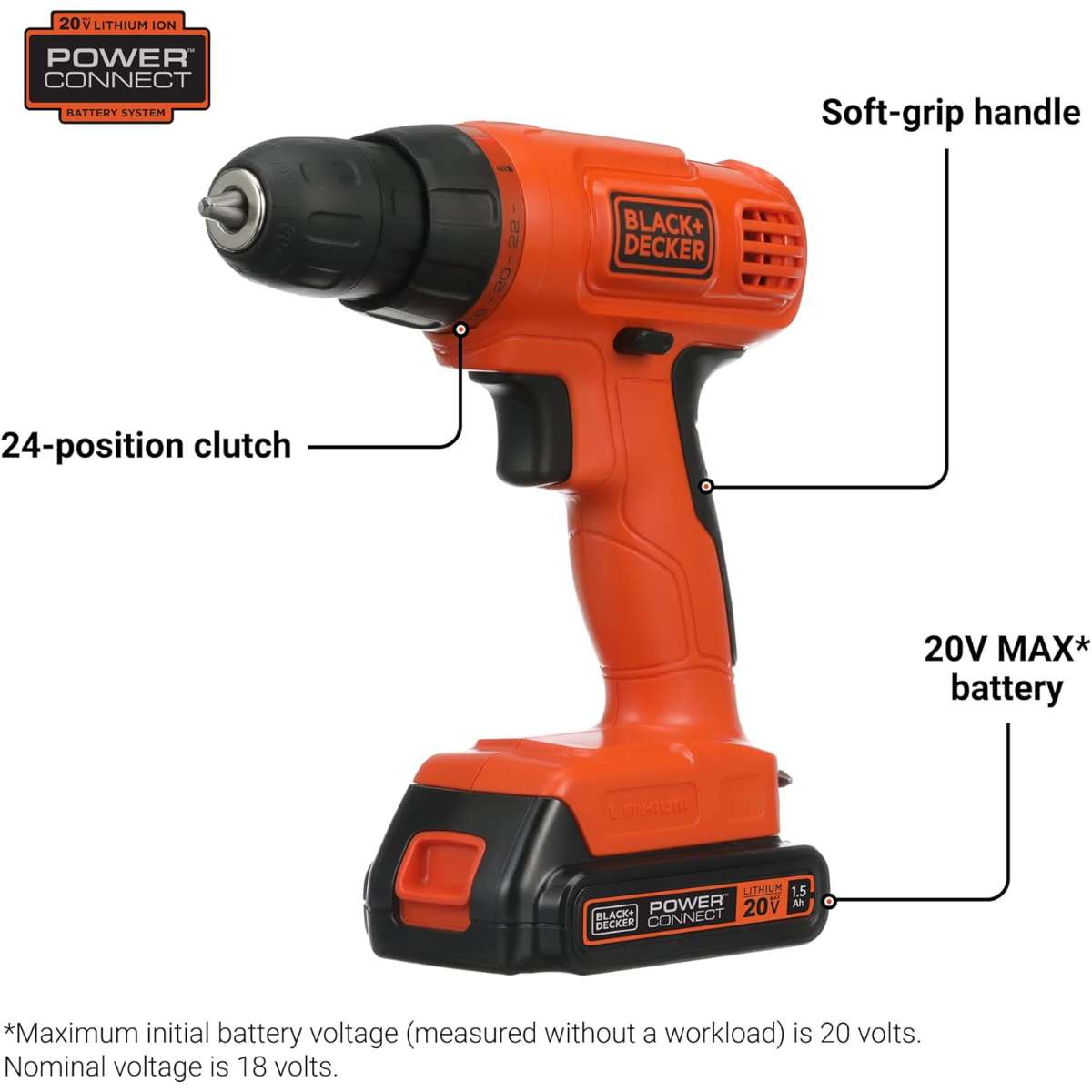 BLACK+DECKER 20V MAX* POWERCONNECT