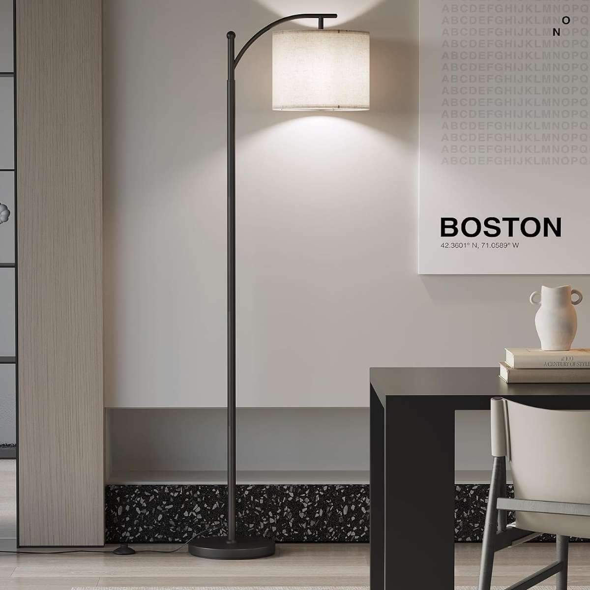 SUNMORY Arc Floor Lamp (Black)