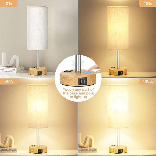 Living room floor lamp, 3 color temperature LED bulbs - black