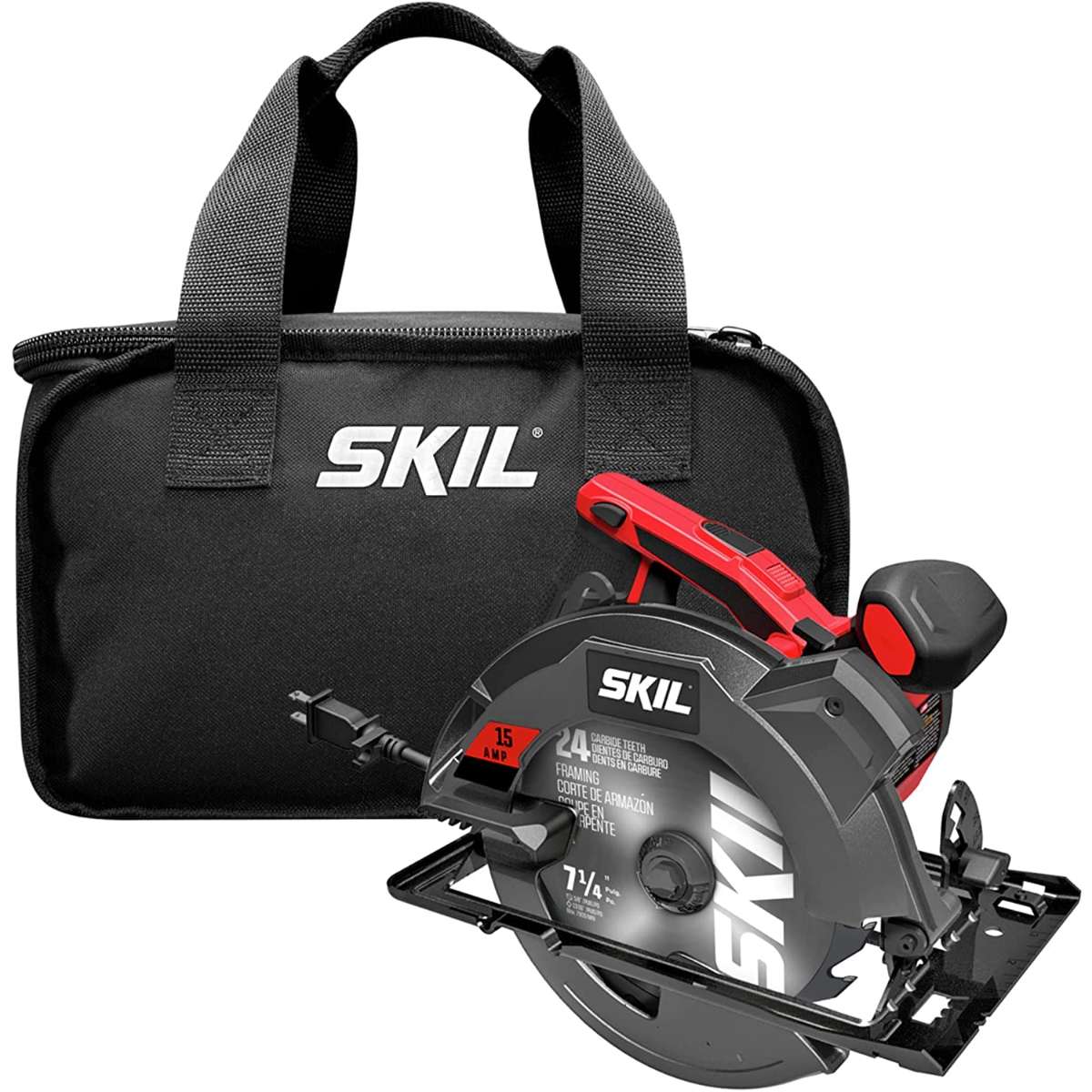 SKIL 15 Amp 7-1/4 Inch Circular Saw with Single Beam Laser Guide