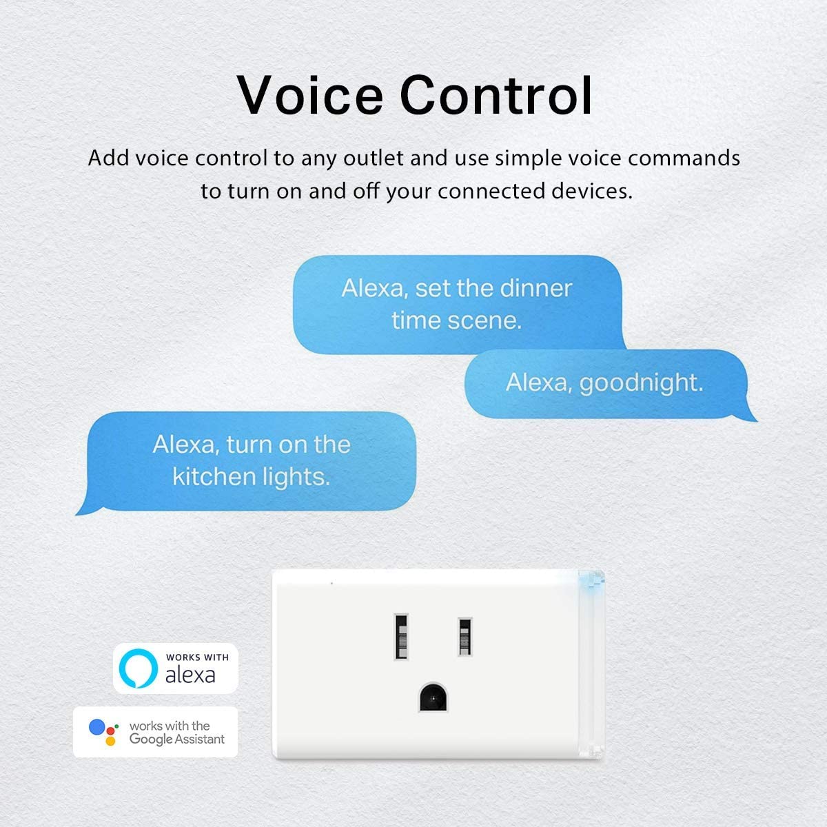 Kasa Smart Plug HS103P4, 4-pack, white
