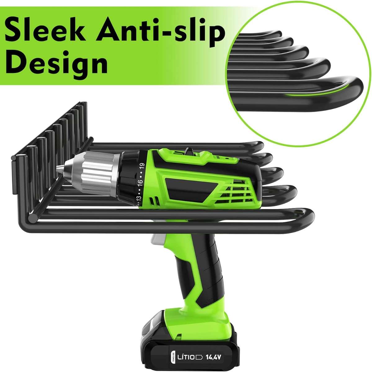 Power tool organizer, drill stand wall mount