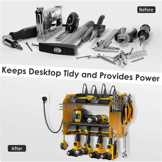 CCCEI Modular Power Tool Organizer Wall Mounted Charging Station.