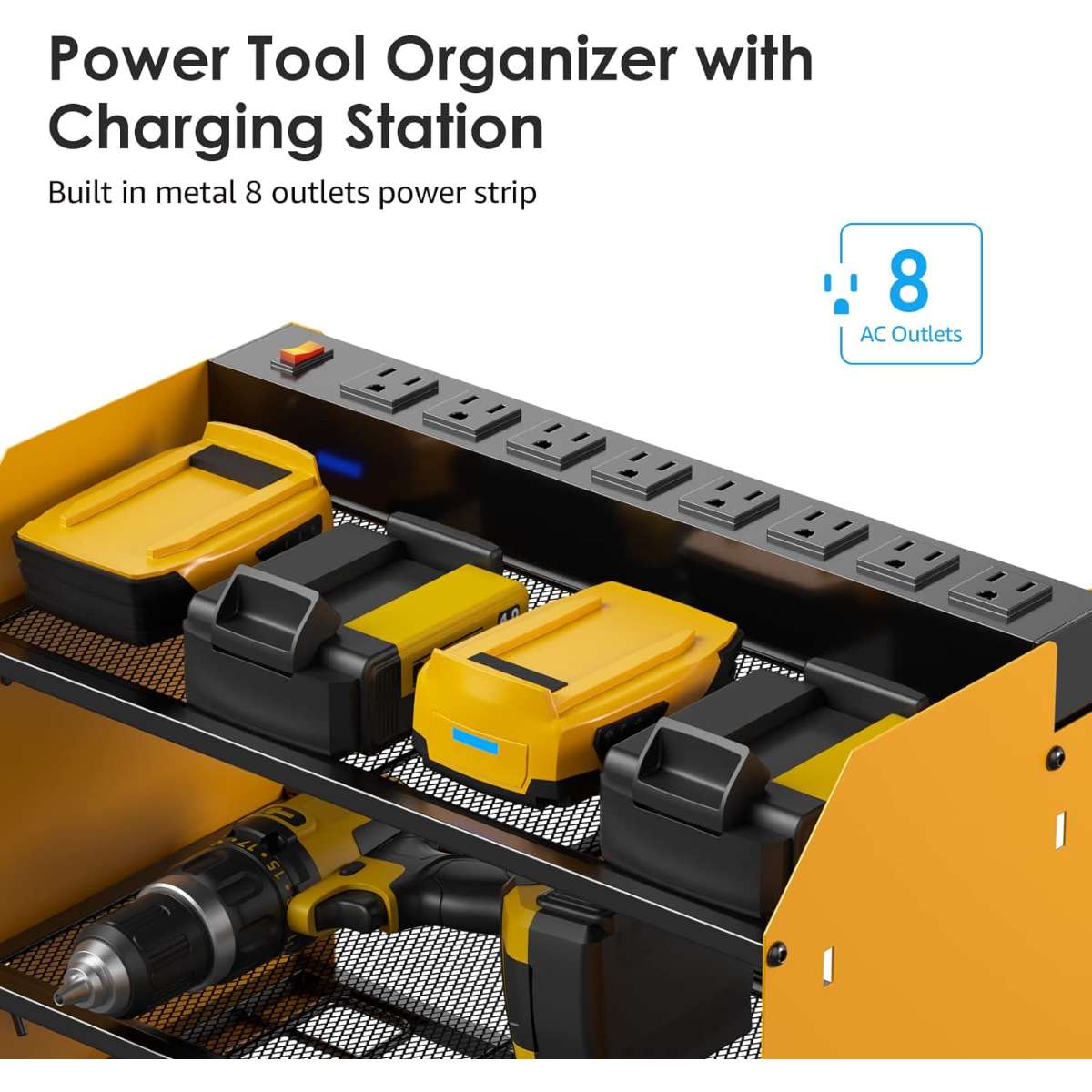 CCCEI Modular Power Tool Organizer Wall Mounted Charging Station.