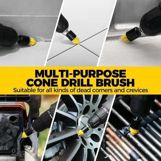 Holikme 6Pack Cleaning Brush Electric Floor Scrubber Cleaning Brush Yellow