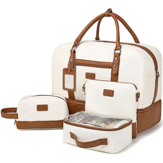 Wogarl 4PCS Women's Weekend Bag Large Bag