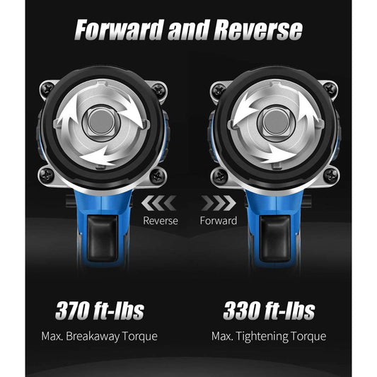 AVID POWER Rechargeable Impact Wrench, 1/2 Impact Gun