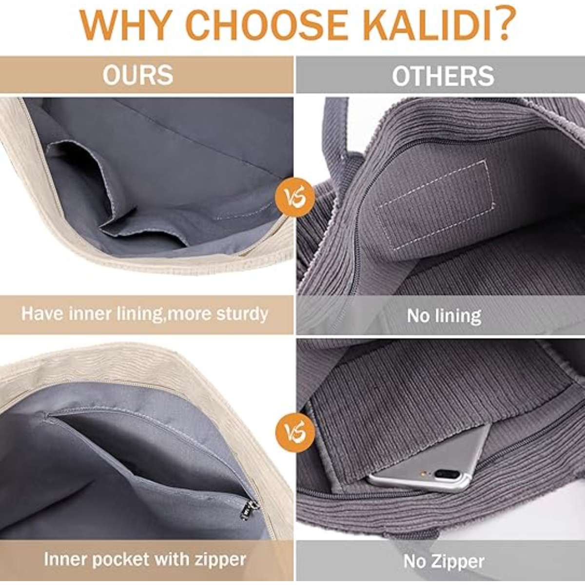 Calidi corduroy tote bag