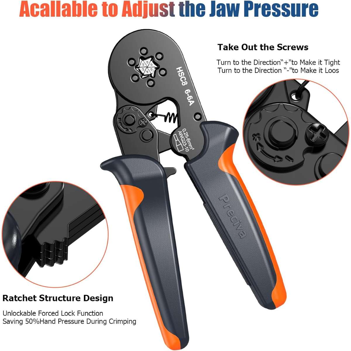Ferrule crimp tool kit with 1900PCS wire connector