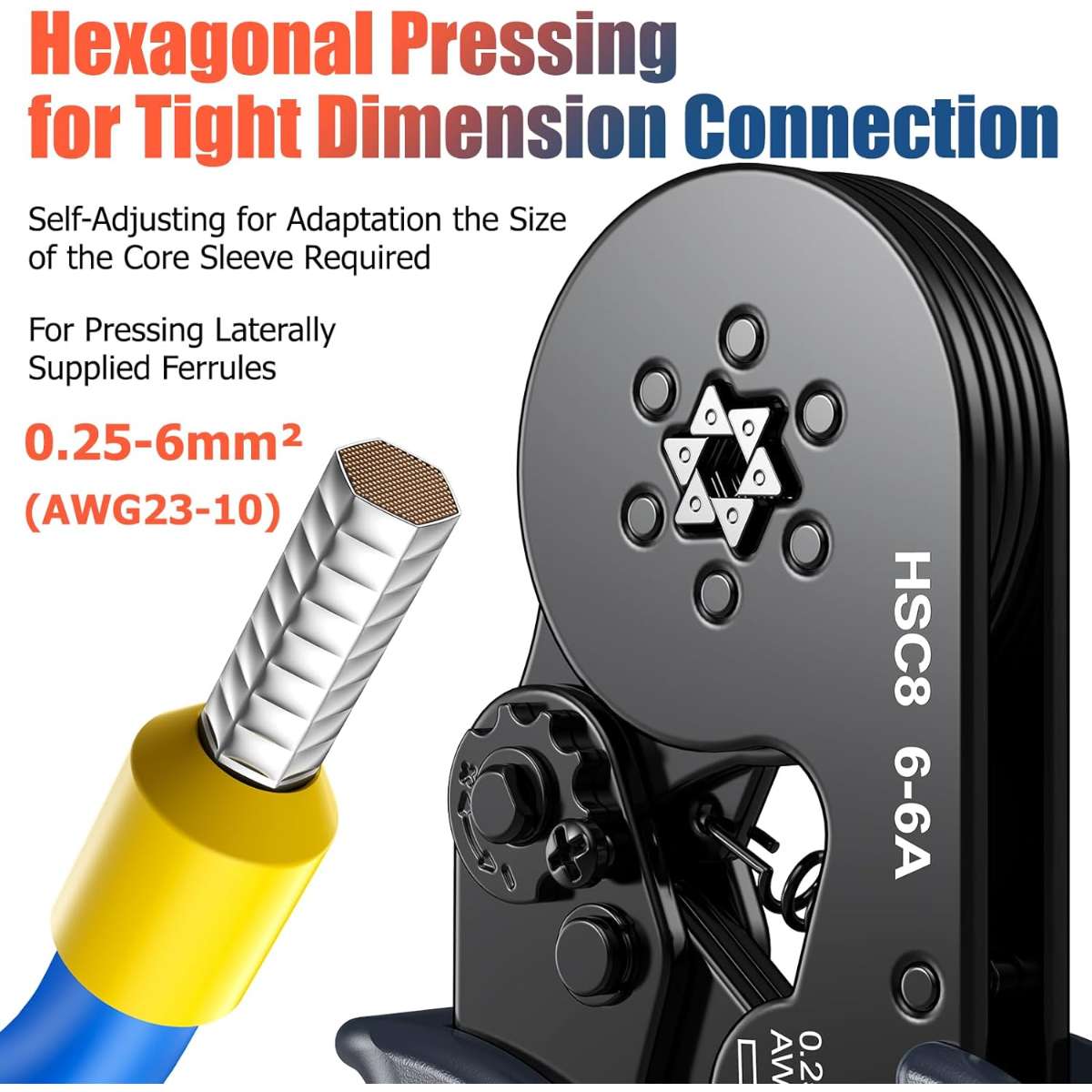 Ferrule crimp tool kit with 1900PCS wire connector
