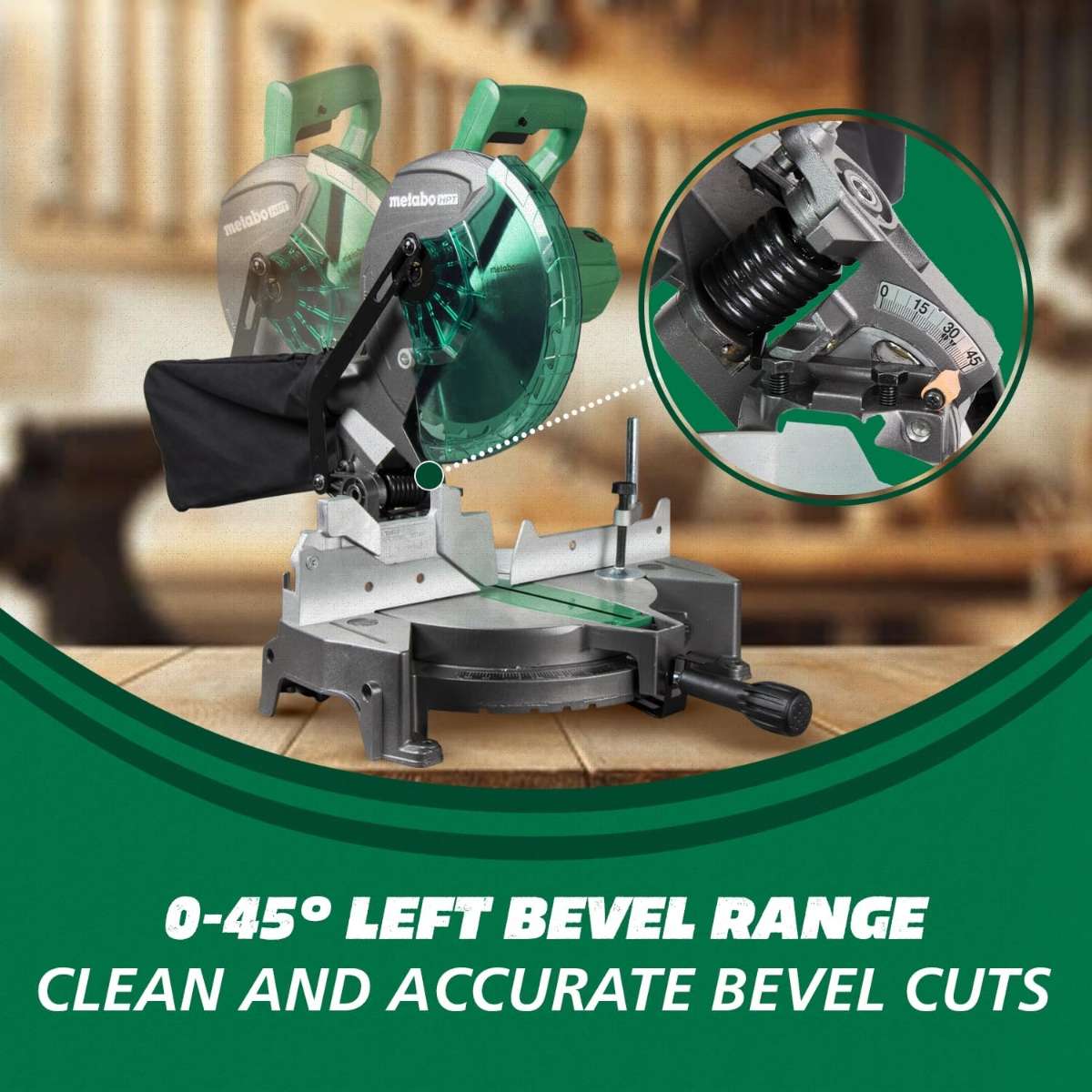 Metabo HPT composite miter saw C10FCGS
