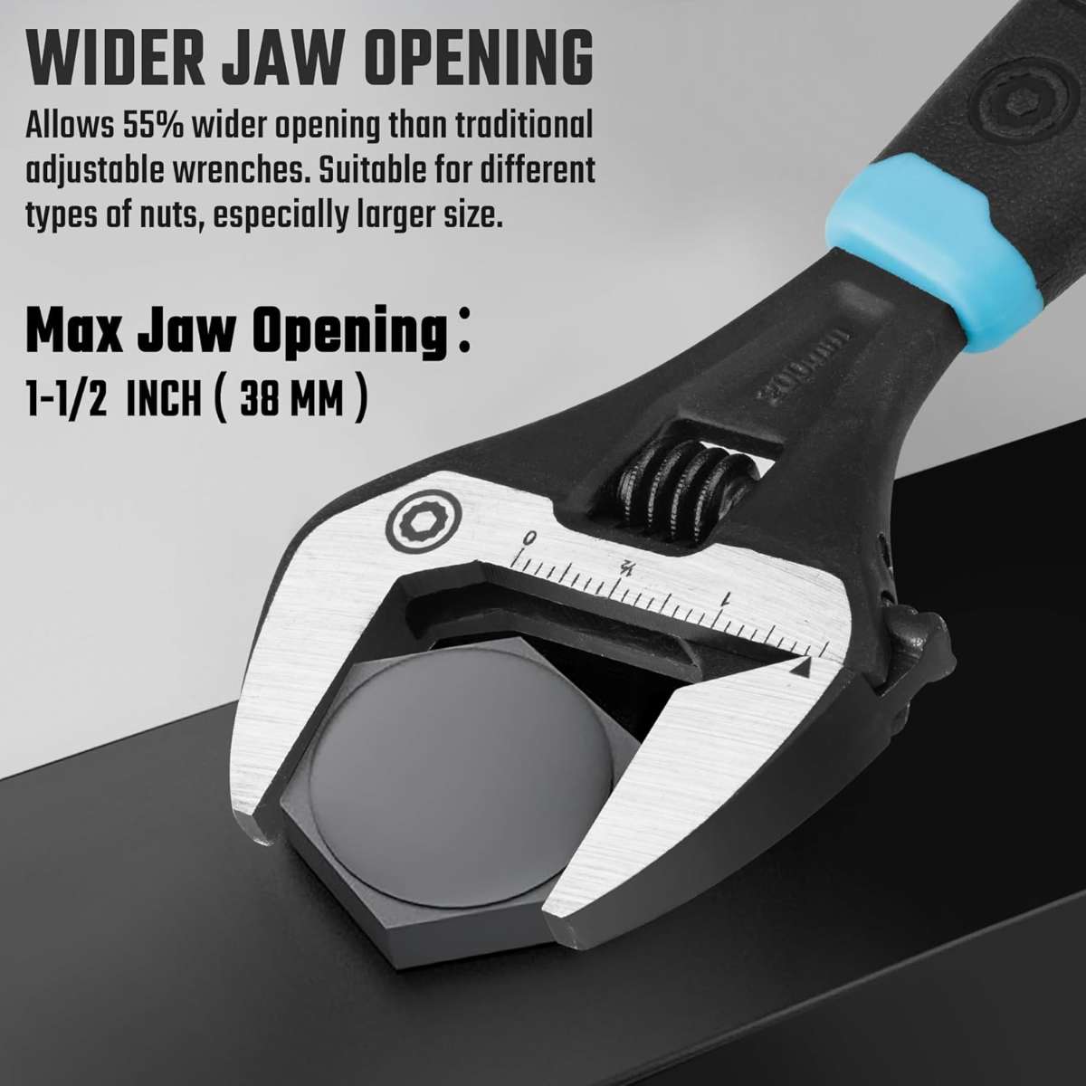 DURATECH 8 Inch Adjustable Wrench