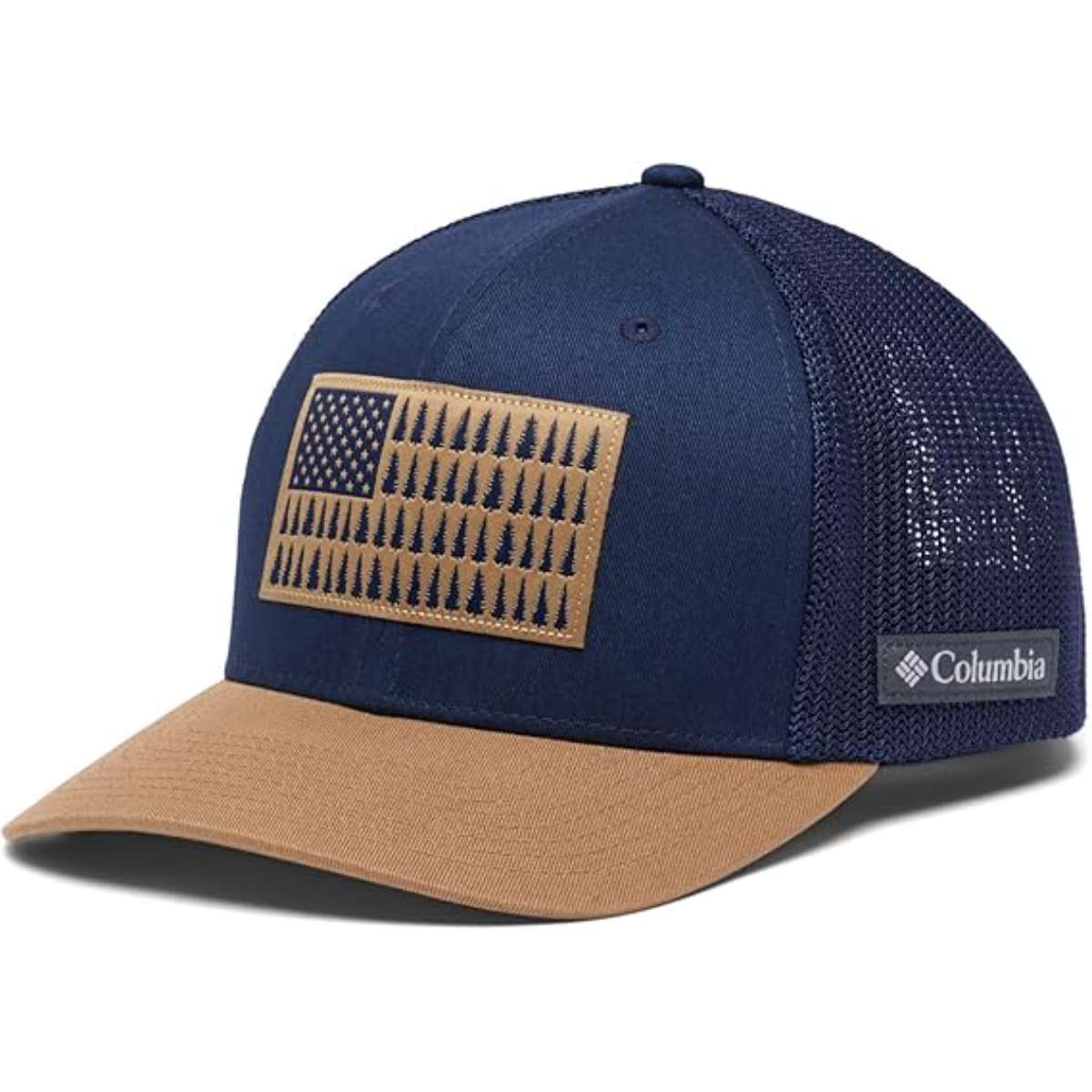 Columbia Unisex-Adult Tree Flag Mesh Ball Cap - High Crown
