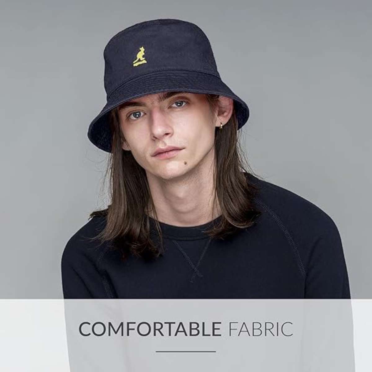 Kangol Washed Bucket Hat - Marine Teal/XL