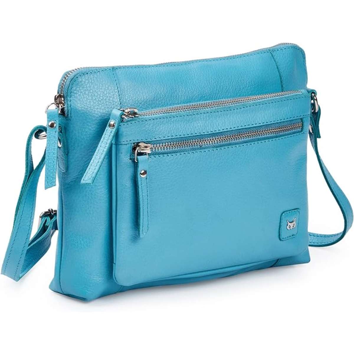 Wise owl accessory small soft pebbles leather cross-body tote