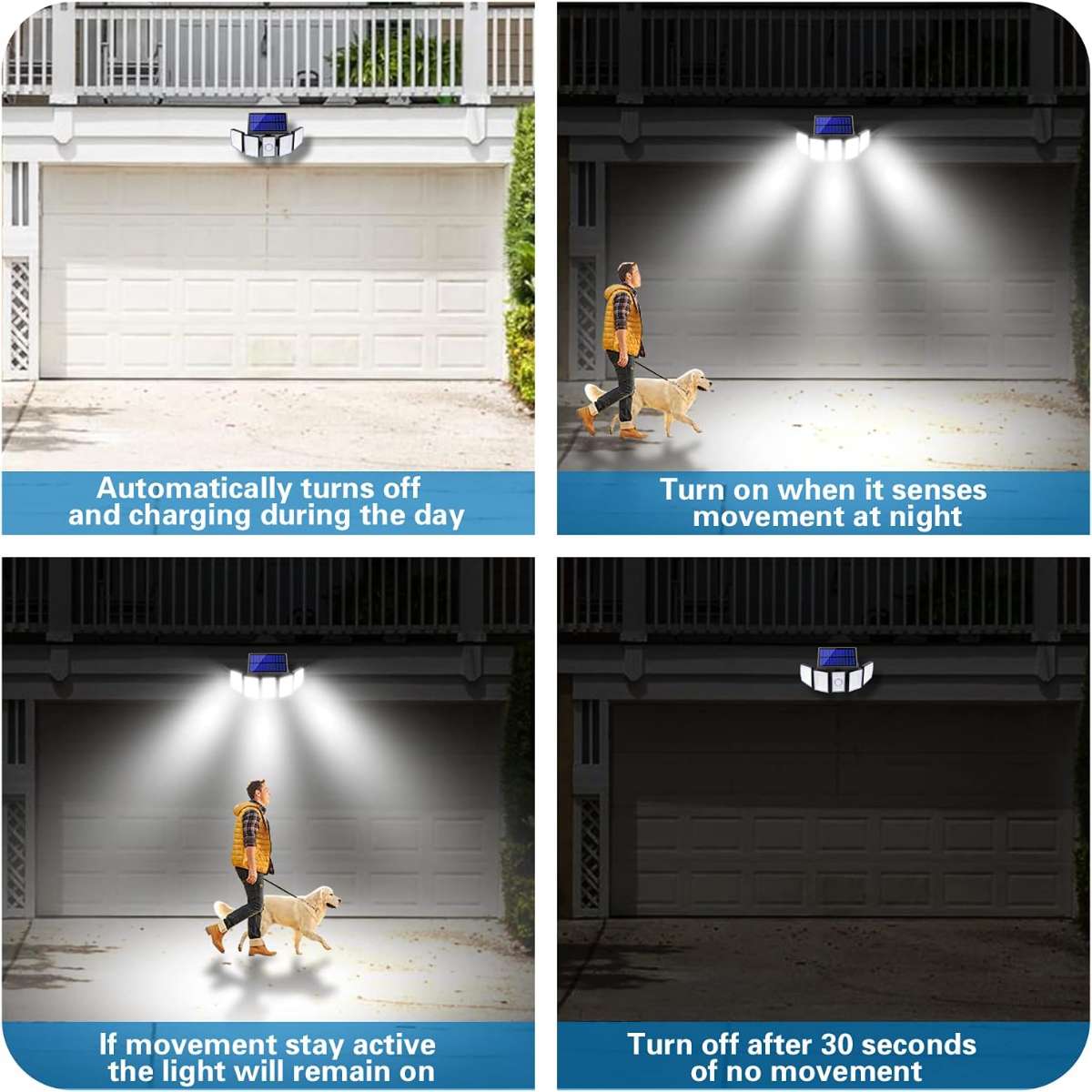 AmeriTop Solar Lights Outdoor 2-Pack
