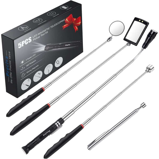 Preciva 5PCS Magnetic Retractable Pickup Kit (Battery Included)