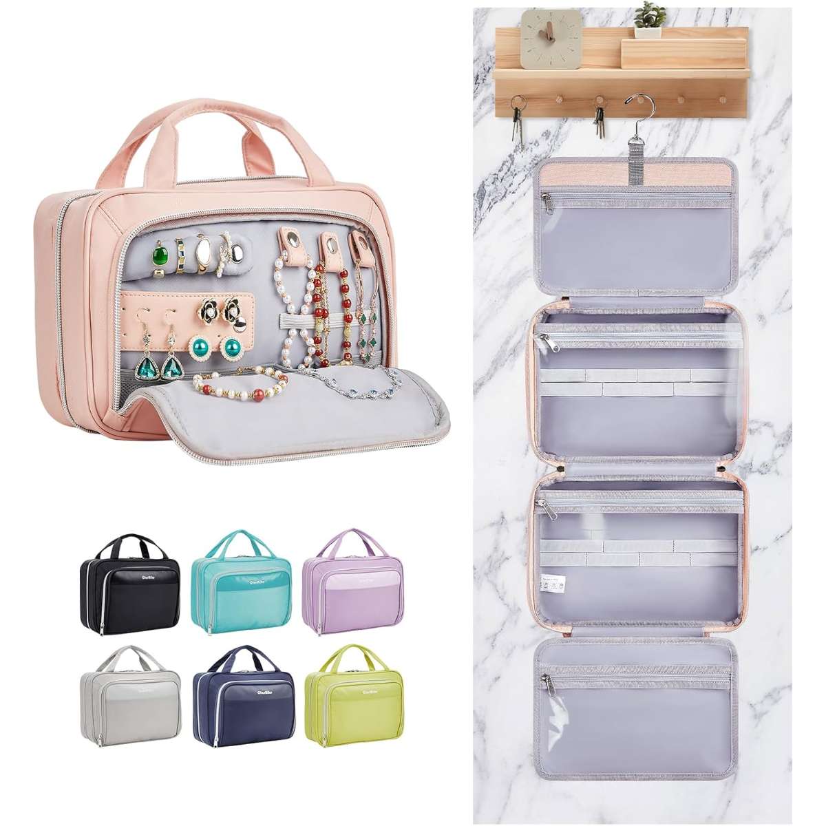 Olashik travel toiletries hanging bag waterproof bag