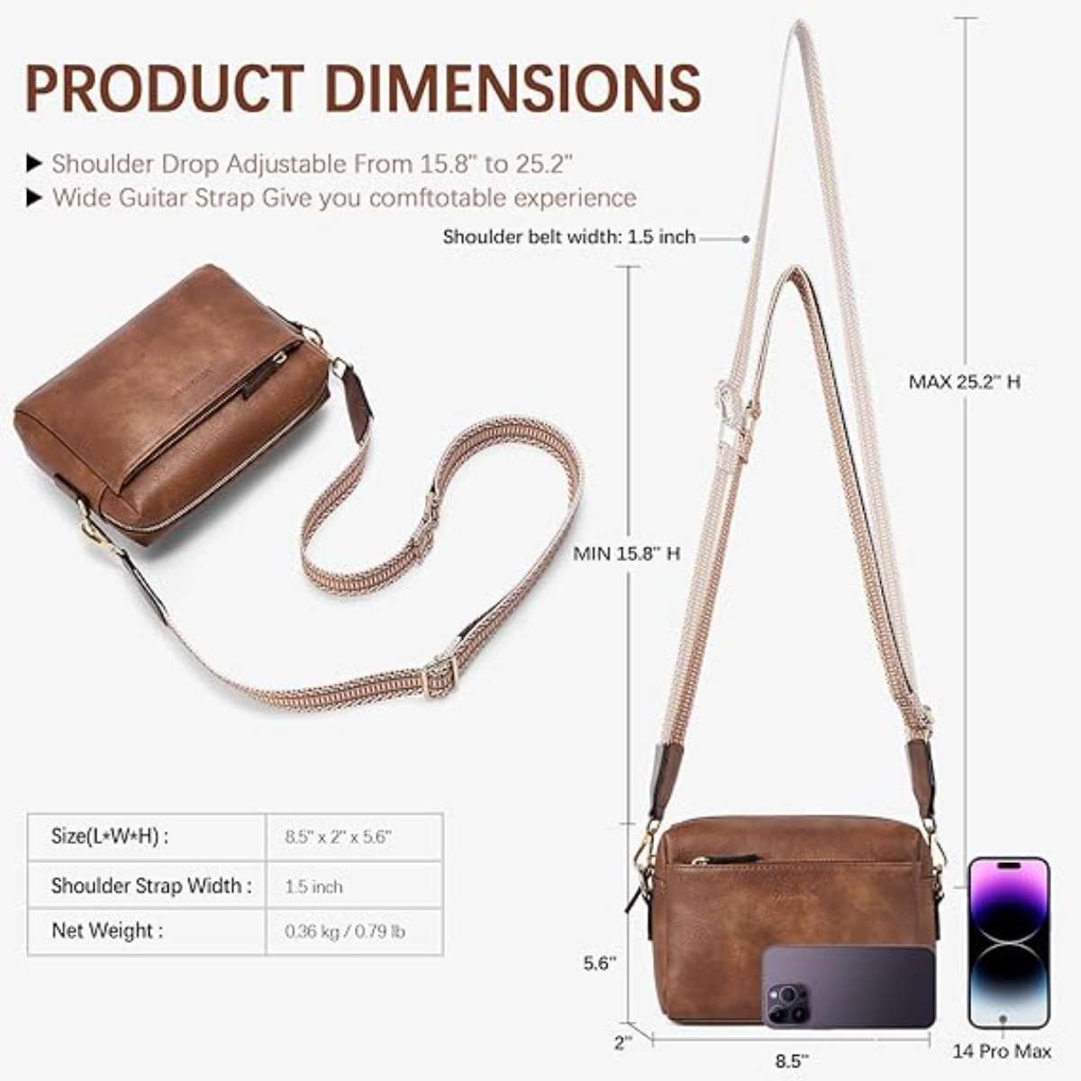 Bossten's small crossbody bag