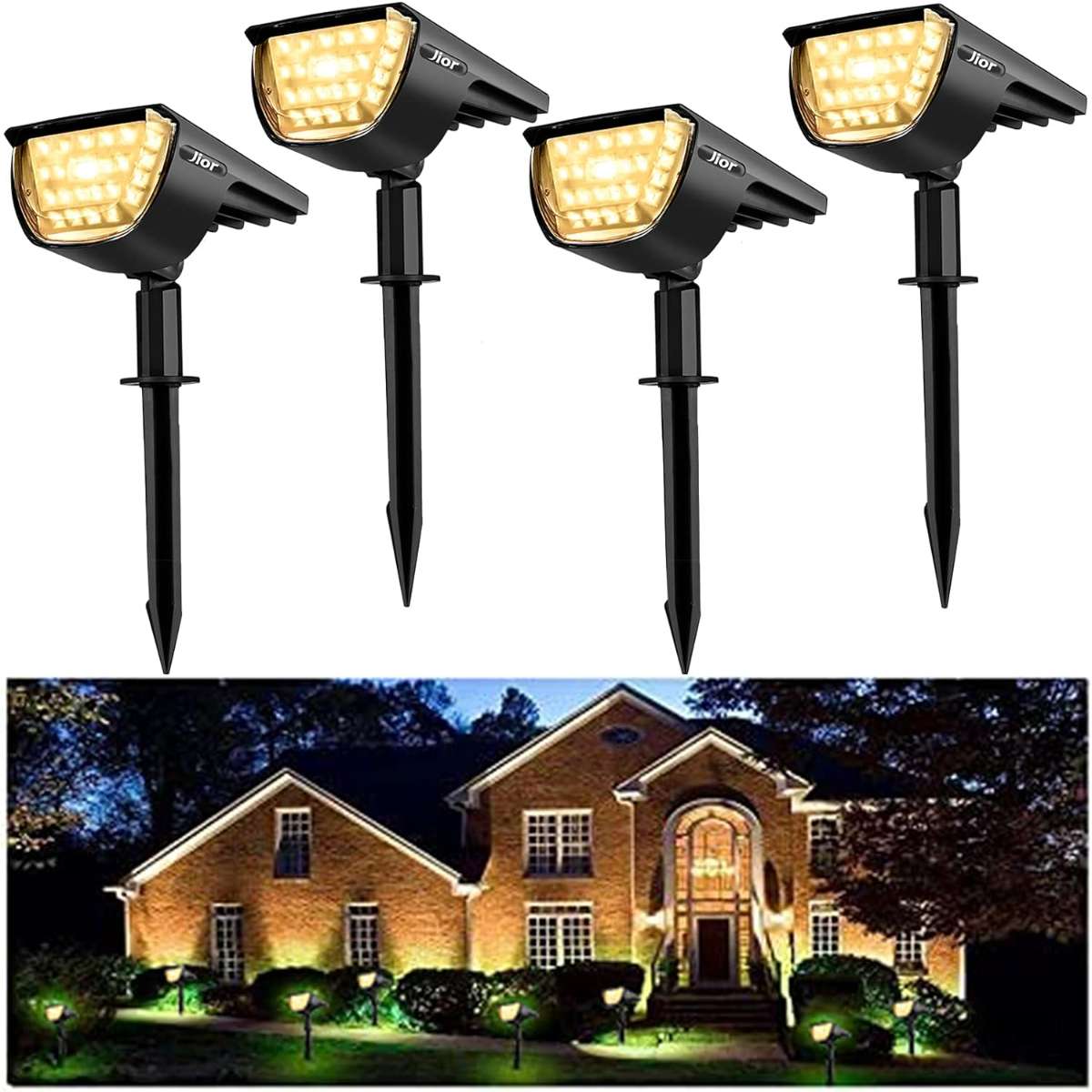 Solar Landscape Spotlight 32 LED IP65 Waterproof (Warm White)