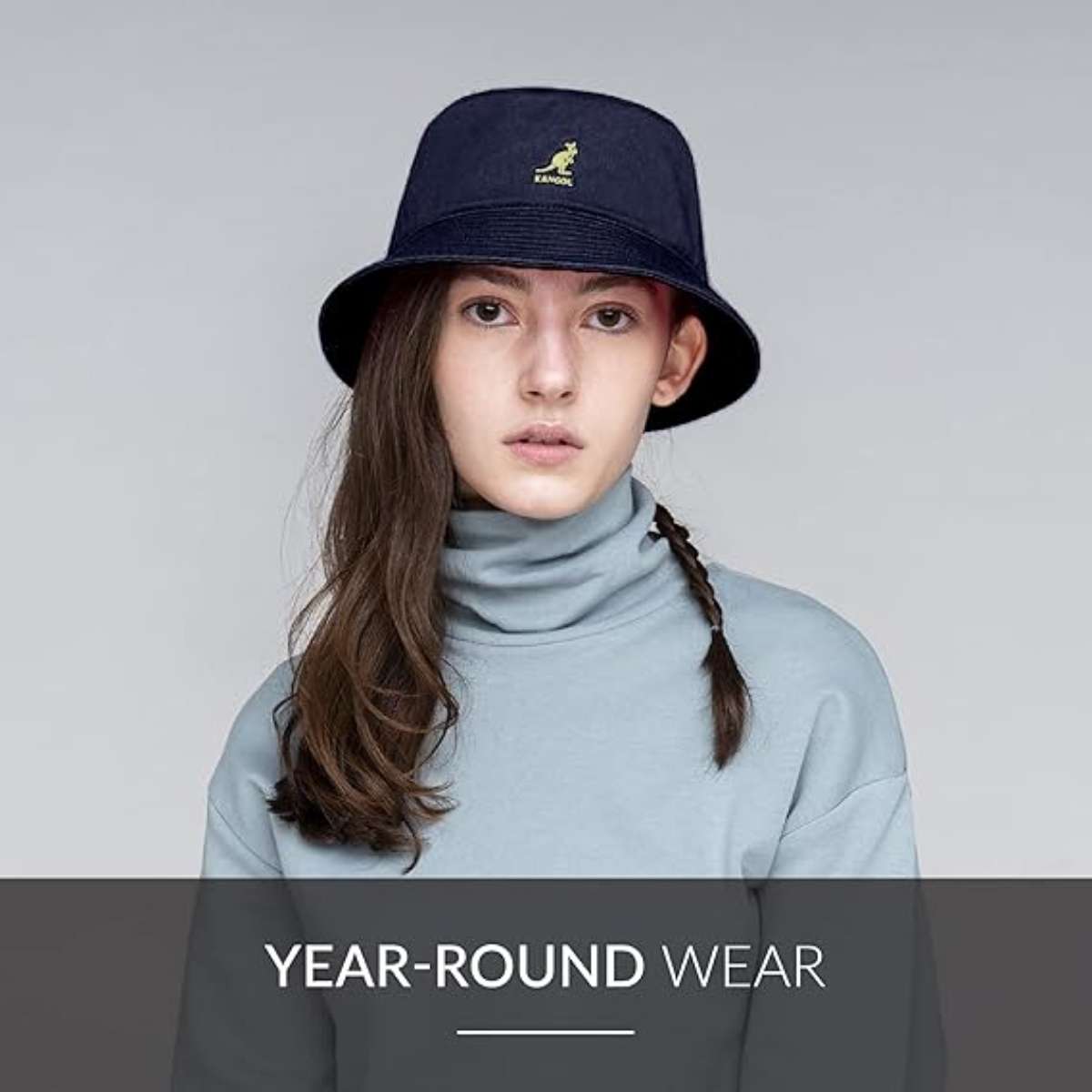 Kangol Washed Bucket Hat - Marine Teal/XL