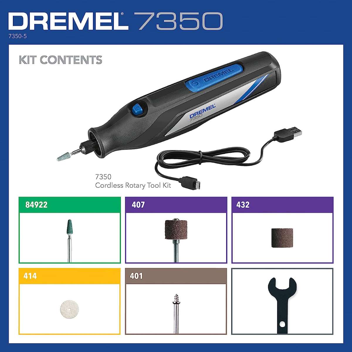 Dremel 7350-5 Cordless Rotary Tool Kit